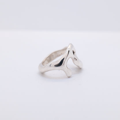 Molten Ring No. 022 - Handmade One of a Kind Ring in Recycled Silver