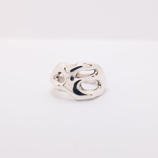 Molten Ring No. 023 - Handmade One of a Kind Ring in Recycled Silver