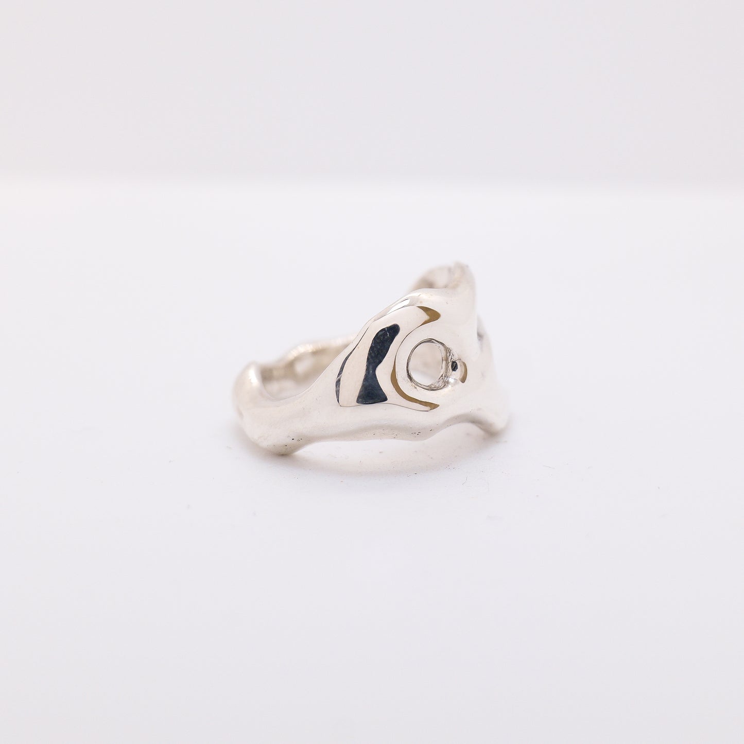 Molten Ring No. 023 - Handmade One of a Kind Ring in Recycled Silver