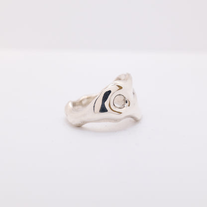 Molten Ring No. 023 - Handmade One of a Kind Ring in Recycled Silver