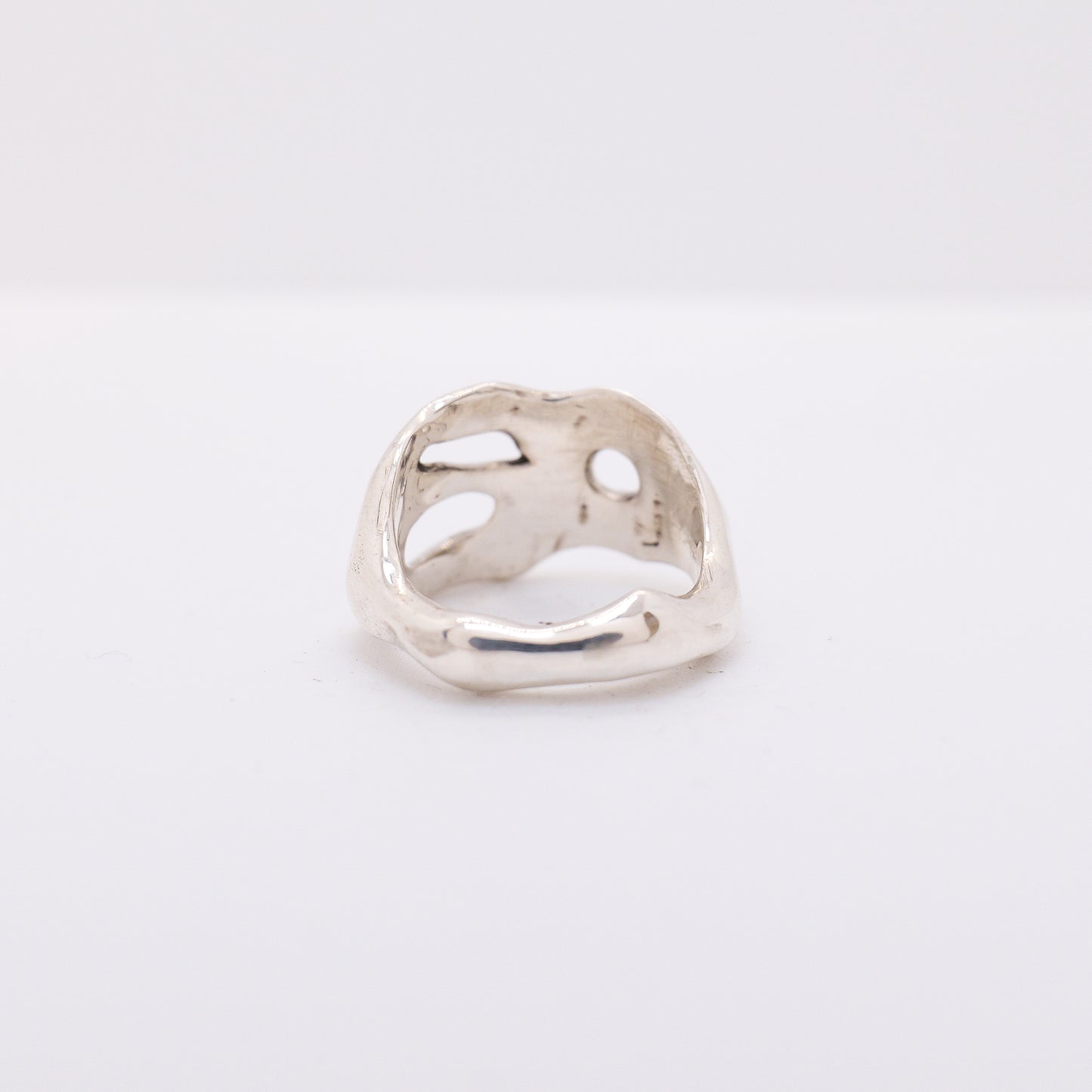 Molten Ring No. 023 - Handmade One of a Kind Ring in Recycled Silver