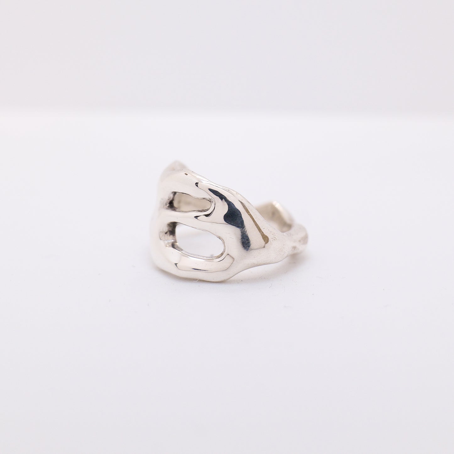 Molten Ring No. 023 - Handmade One of a Kind Ring in Recycled Silver