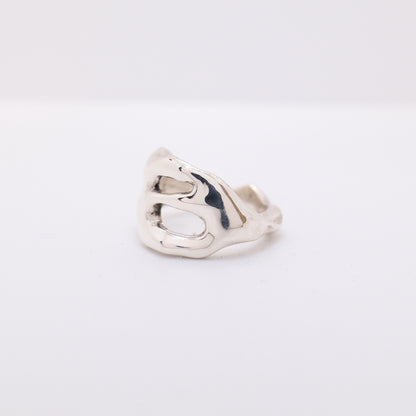 Molten Ring No. 023 - Handmade One of a Kind Ring in Recycled Silver
