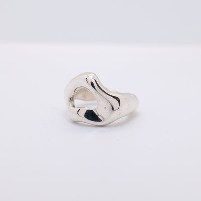 Molten Ring No. 024 - Handmade One of a Kind Ring in Recycled Silver