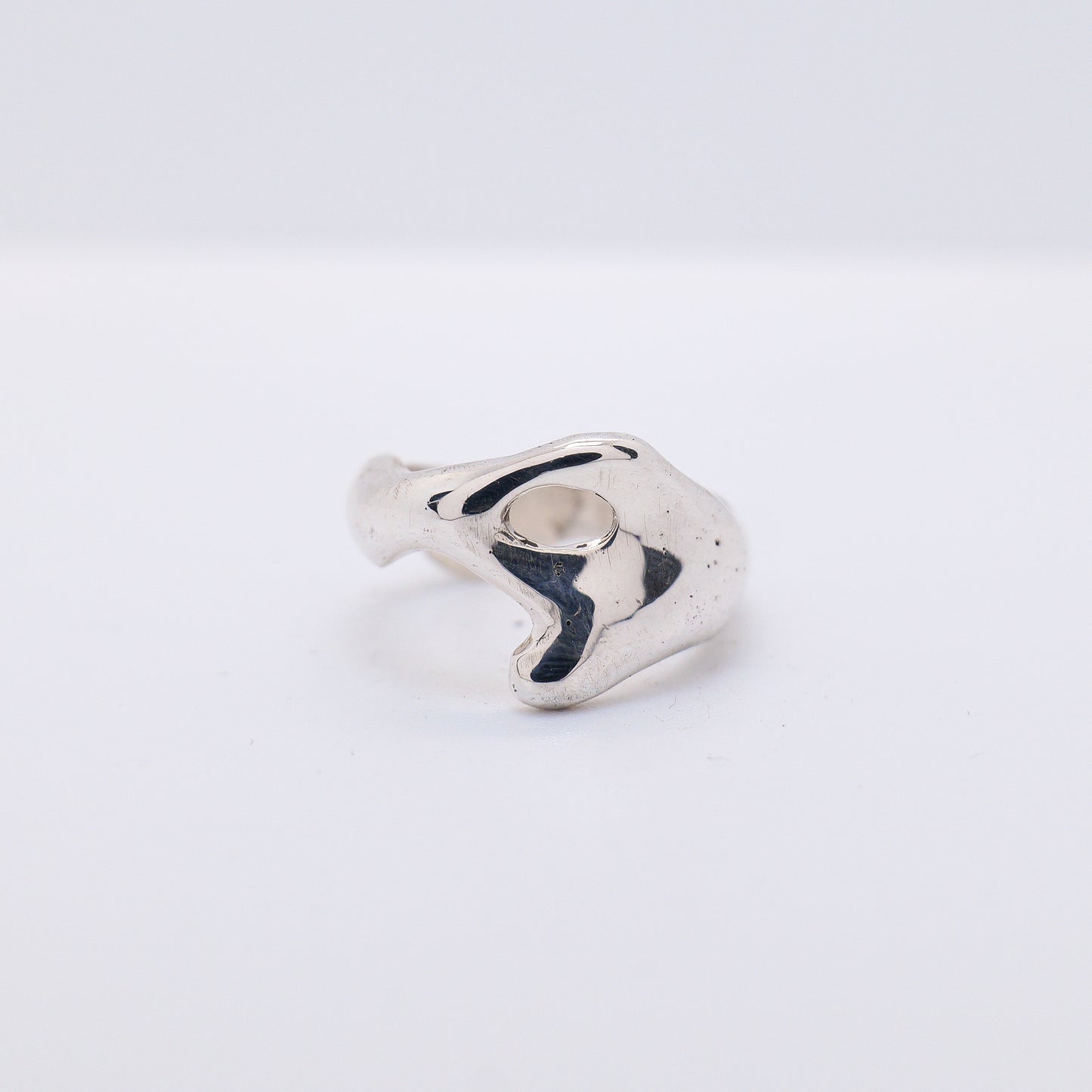 Molten Ring No. 026 - Handmade One of a Kind Ring in Recycled Silver