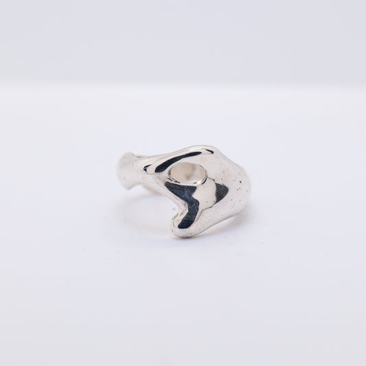 Molten Ring No. 026 - Handmade One of a Kind Ring in Recycled Silver