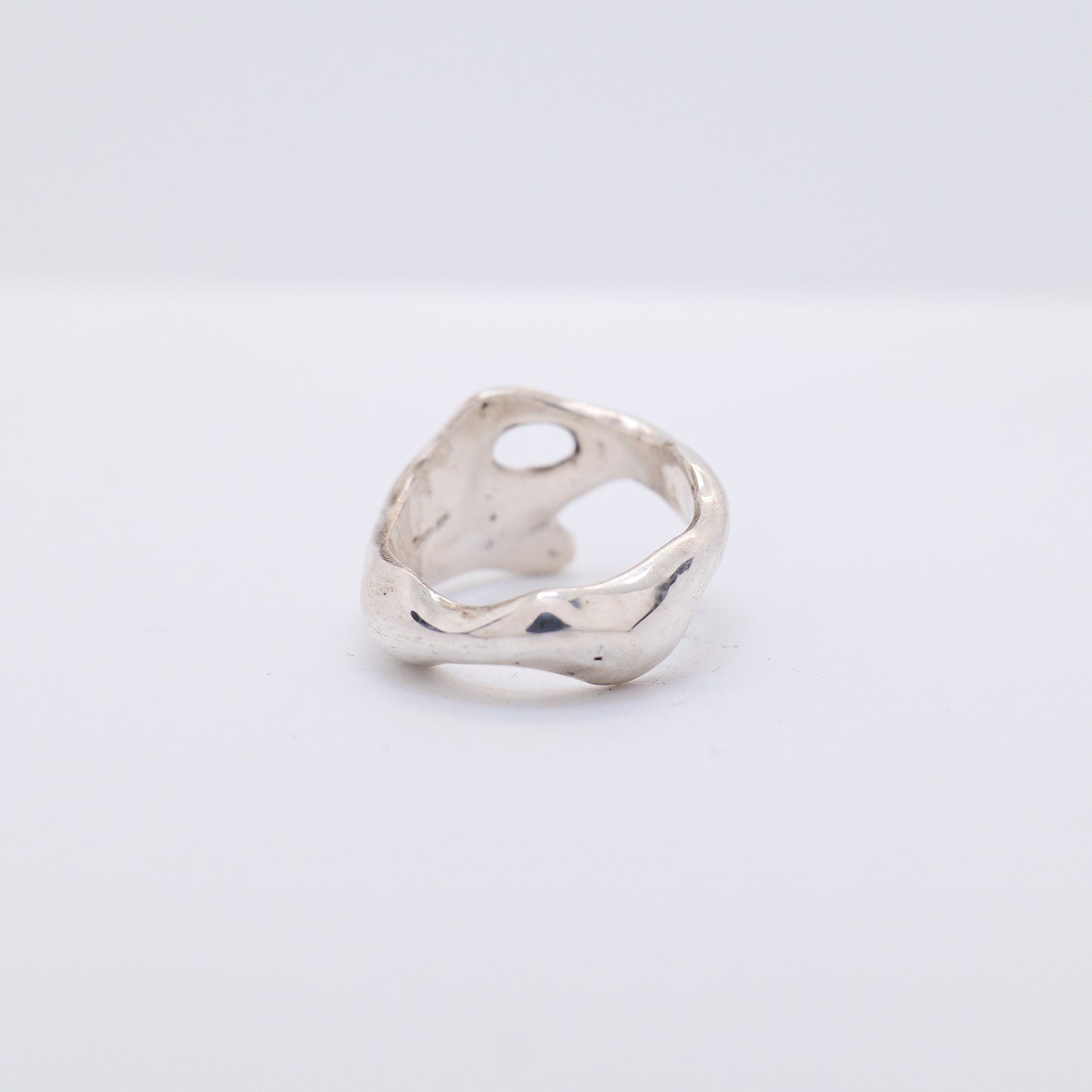 Molten Ring No. 026 - Handmade One of a Kind Ring in Recycled Silver