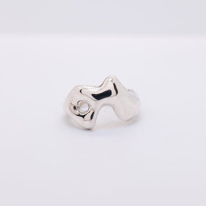Molten Ring No. 027 - Handmade One of a Kind Ring in Recycled Silver