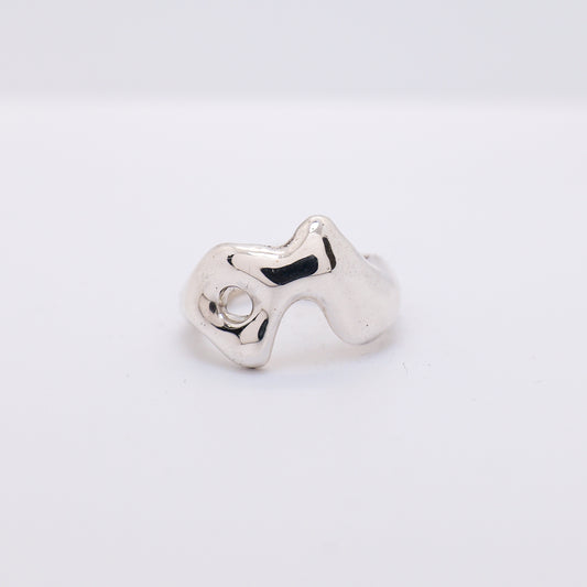 Molten Ring No. 027 - Handmade One of a Kind Ring in Recycled Silver