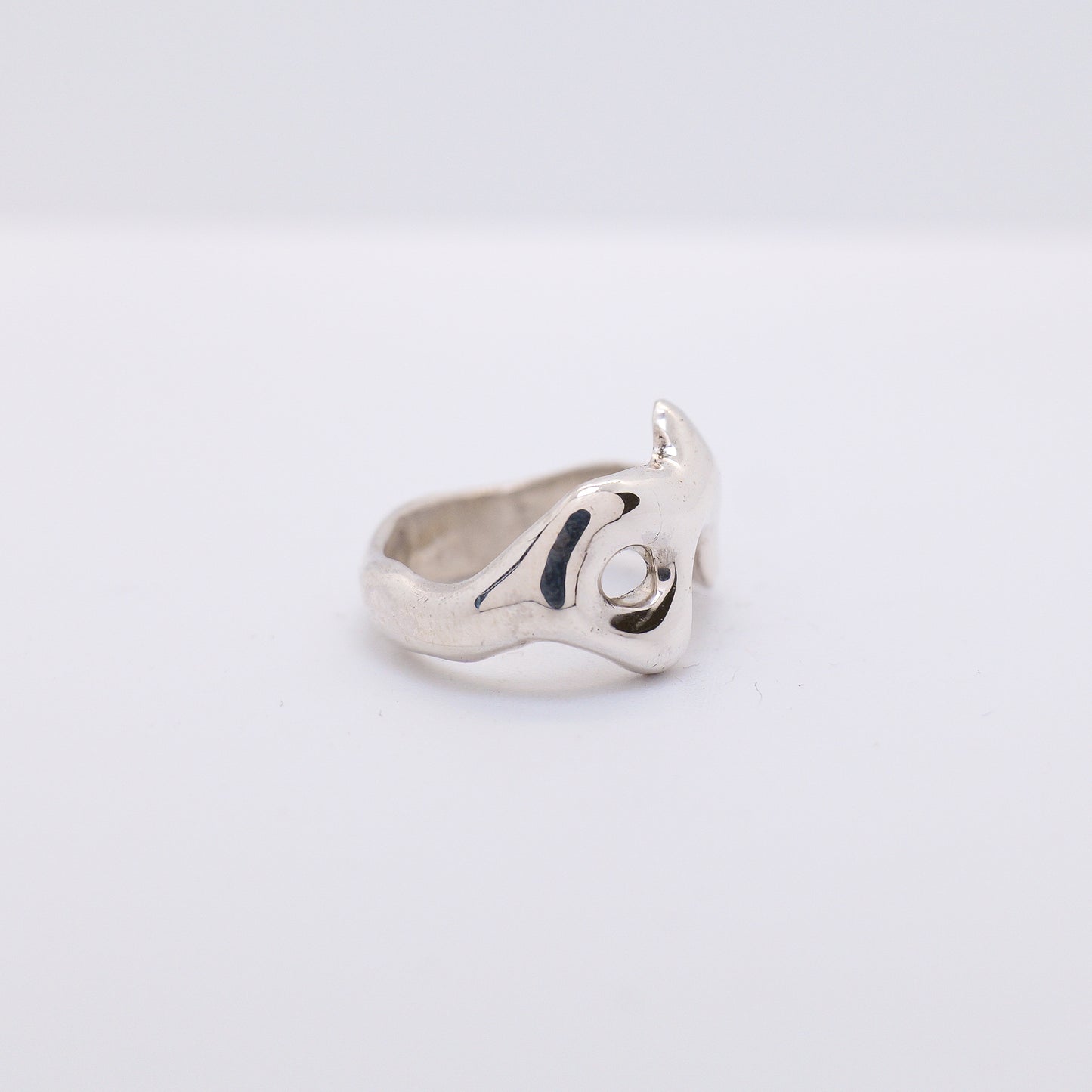 Molten Ring No. 027 - Handmade One of a Kind Ring in Recycled Silver