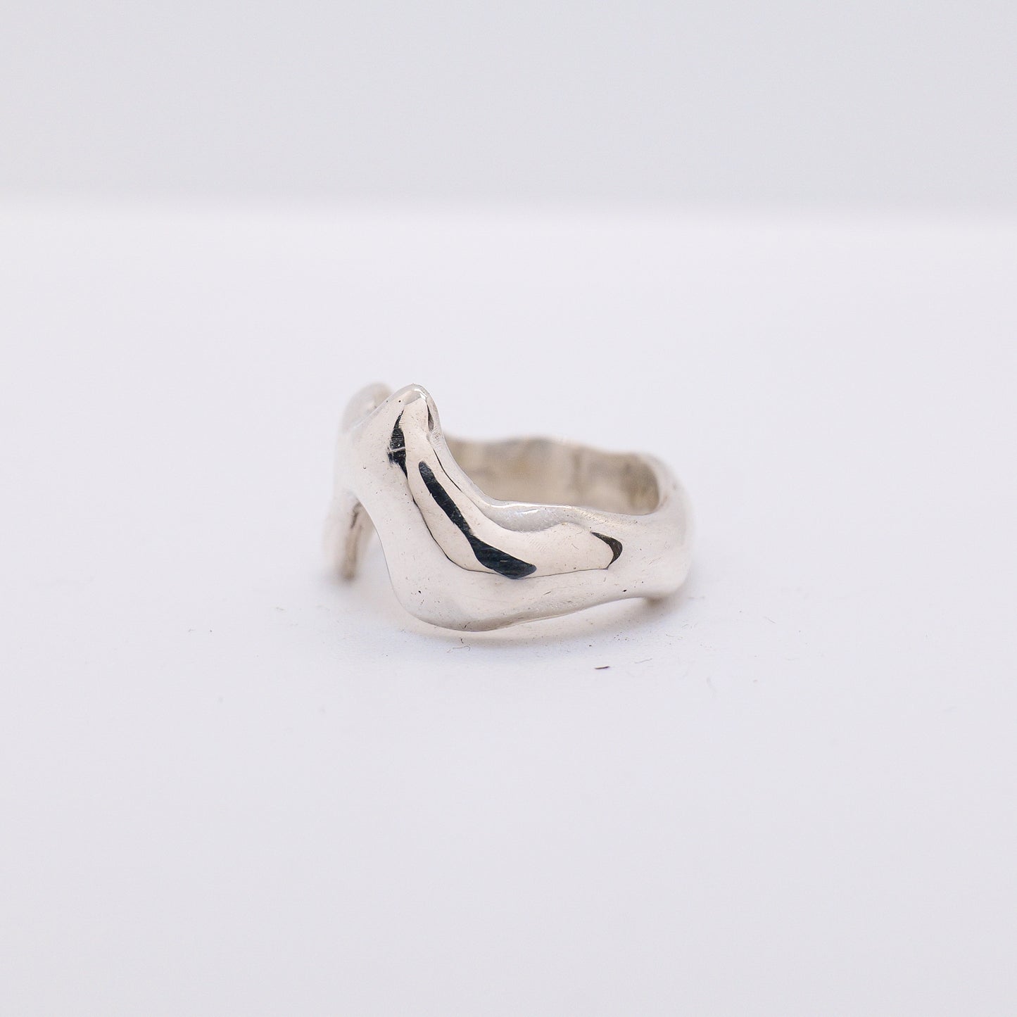 Molten Ring No. 027 - Handmade One of a Kind Ring in Recycled Silver