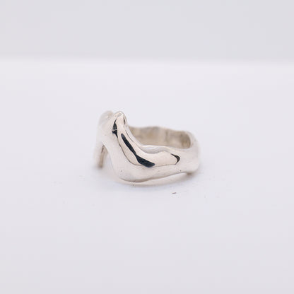 Molten Ring No. 027 - Handmade One of a Kind Ring in Recycled Silver