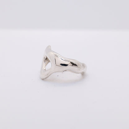Molten Ring No. 030 - Handmade One of a Kind Ring in Recycled Silver