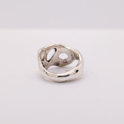 Molten Ring No. 031 - Handmade One of a Kind Ring in Recycled Silver