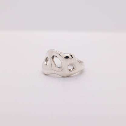Molten Ring No. 031 - Handmade One of a Kind Ring in Recycled Silver