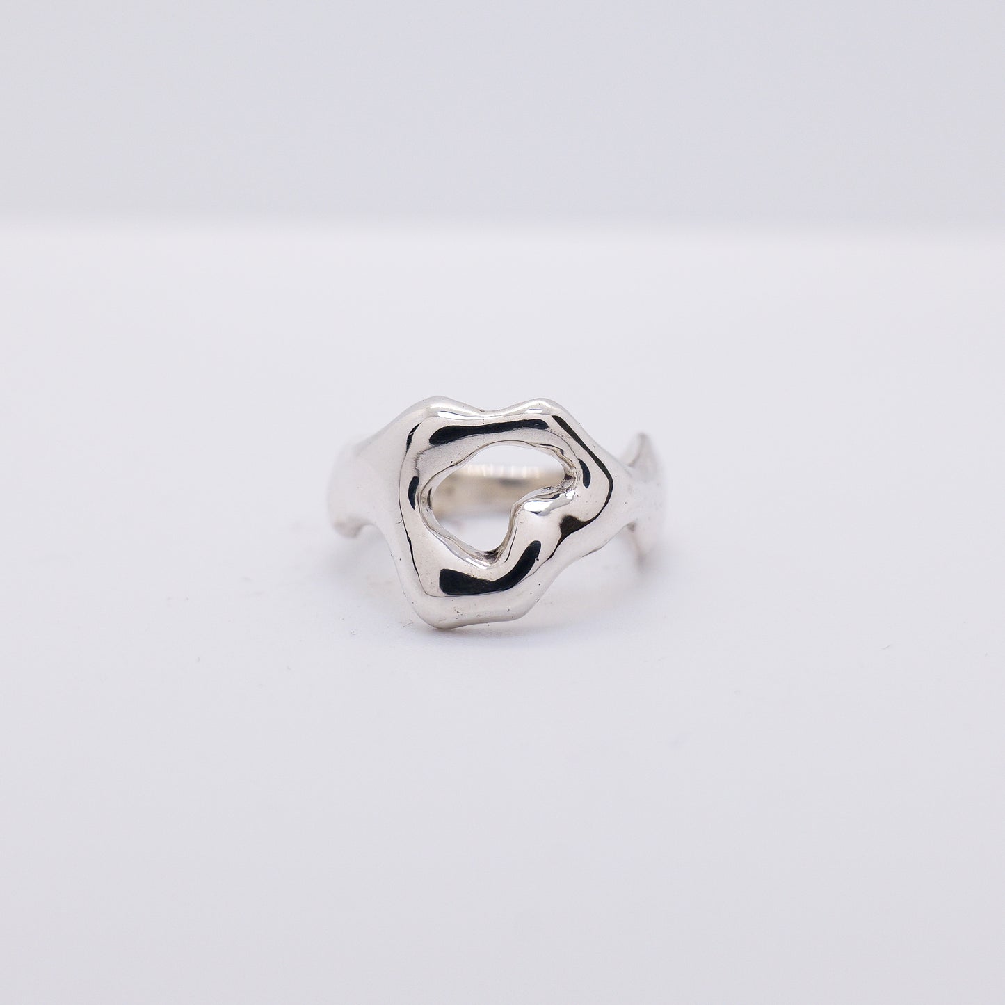 Molten Ring No. 032 - Handmade One of a Kind Ring in Recycled Silver