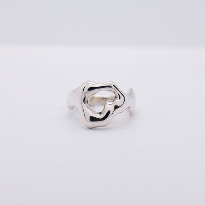 Molten Ring No. 032 - Handmade One of a Kind Ring in Recycled Silver