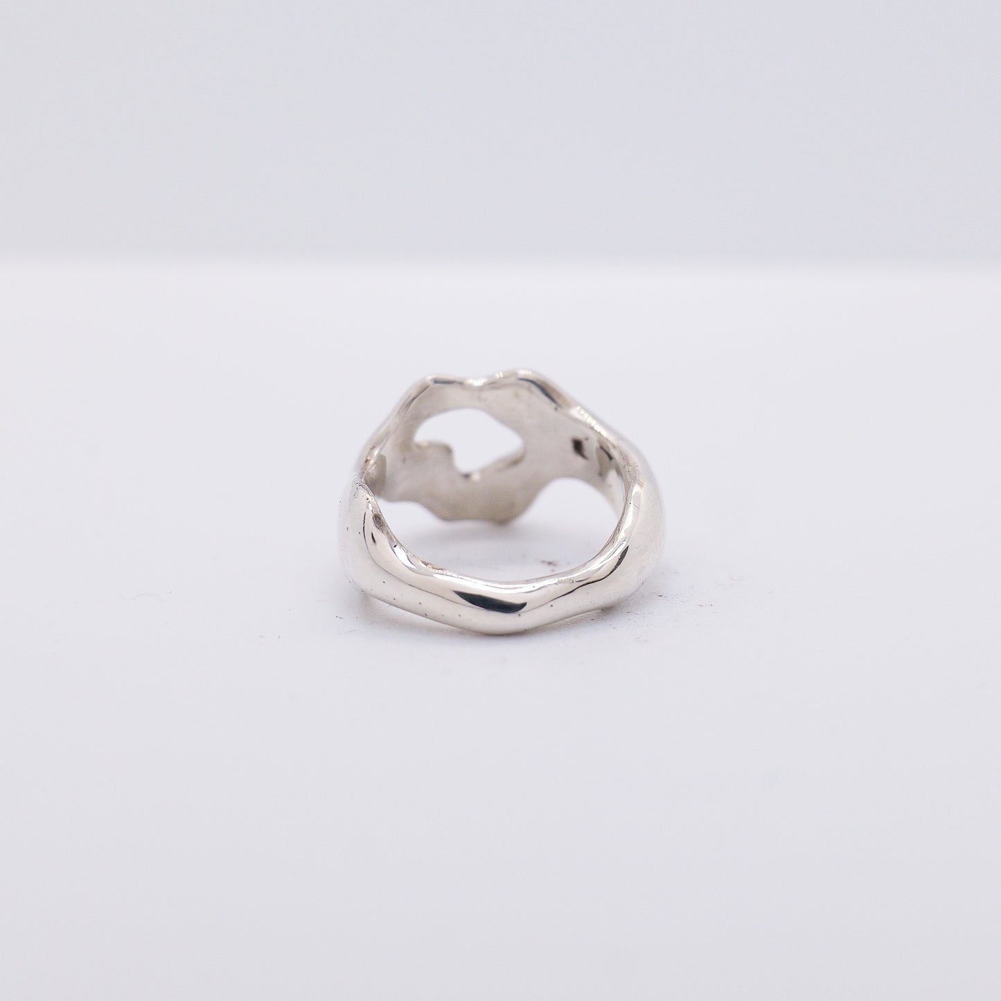 Molten Ring No. 032 - Handmade One of a Kind Ring in Recycled Silver