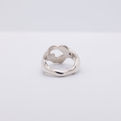 Molten Ring No. 032 - Handmade One of a Kind Ring in Recycled Silver