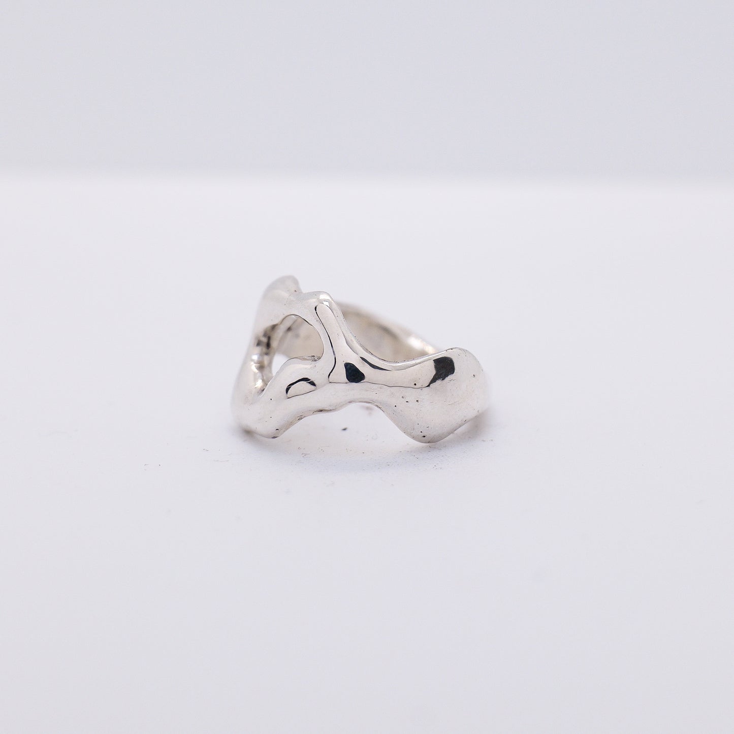 Molten Ring No. 032 - Handmade One of a Kind Ring in Recycled Silver