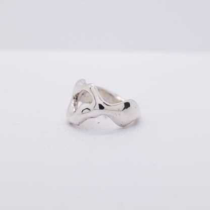 Molten Ring No. 032 - Handmade One of a Kind Ring in Recycled Silver