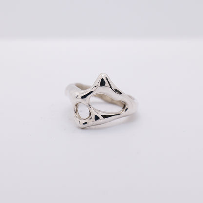 Molten Ring No. 033 - Handmade One of a Kind Ring in Recycled Silver