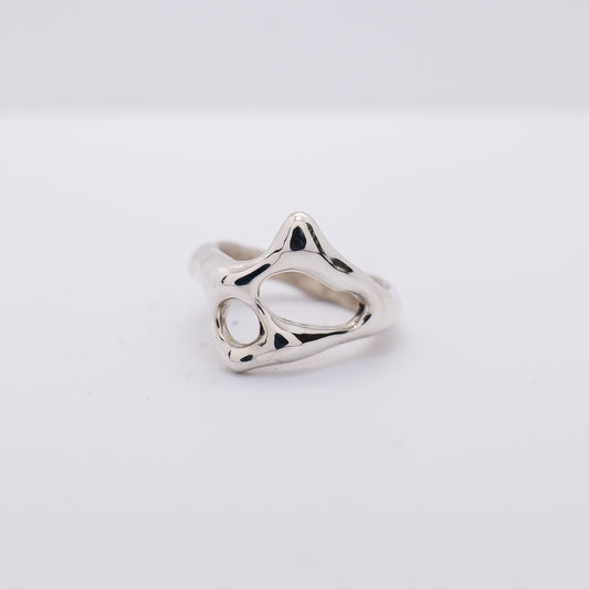 Molten Ring No. 033 - Handmade One of a Kind Ring in Recycled Silver