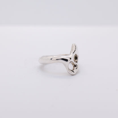 Molten Ring No. 033 - Handmade One of a Kind Ring in Recycled Silver