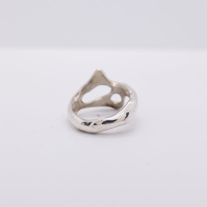 Molten Ring No. 033 - Handmade One of a Kind Ring in Recycled Silver