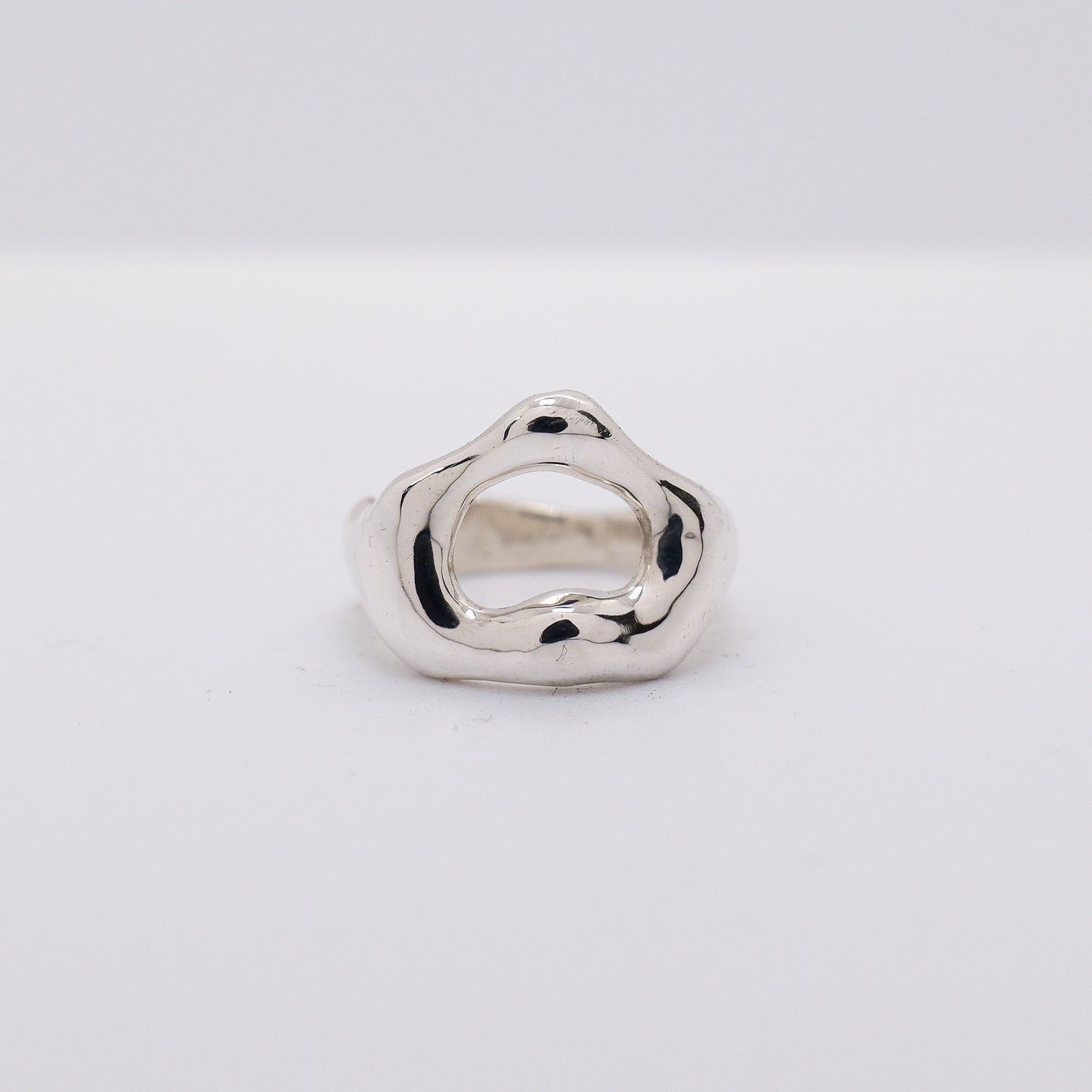 Molten Ring No. 034 - Handmade One of a Kind Ring in Recycled Silver