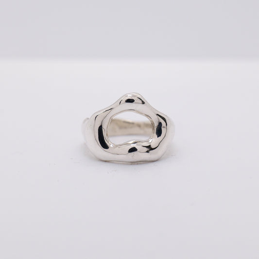 Molten Ring No. 034 - Handmade One of a Kind Ring in Recycled Silver