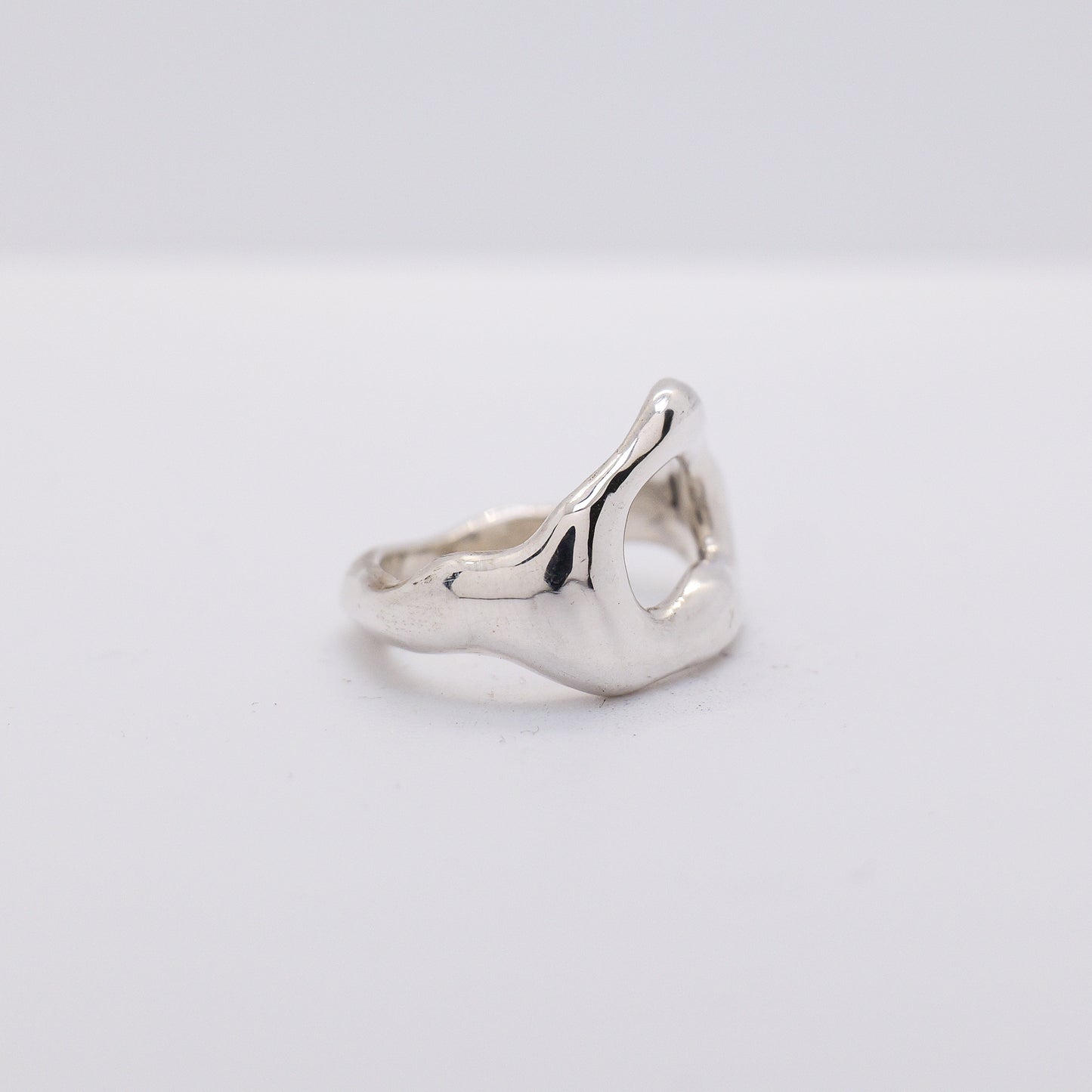 Molten Ring No. 034 - Handmade One of a Kind Ring in Recycled Silver