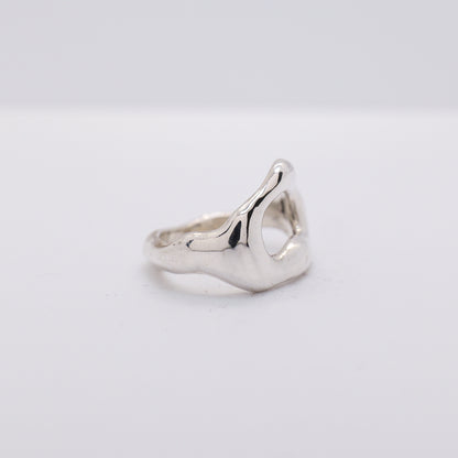 Molten Ring No. 034 - Handmade One of a Kind Ring in Recycled Silver