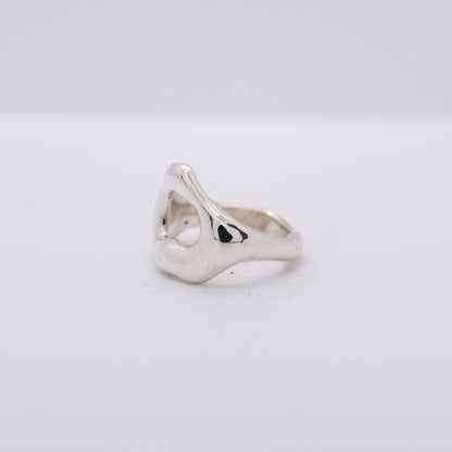 Molten Ring No. 034 - Handmade One of a Kind Ring in Recycled Silver