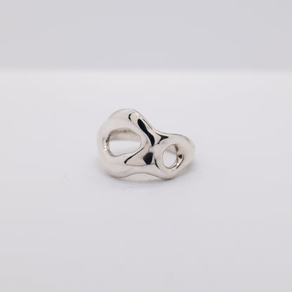 Molten Ring No. 035 - Handmade One of a Kind Ring in Recycled Silver