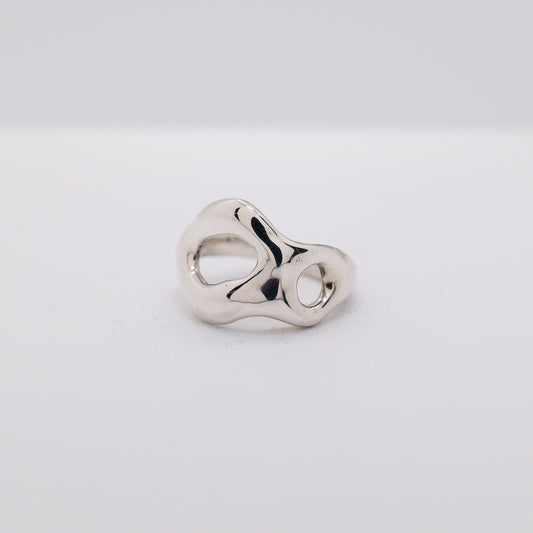 Molten Ring No. 035 - Handmade One of a Kind Ring in Recycled Silver