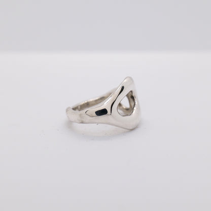 Molten Ring No. 035 - Handmade One of a Kind Ring in Recycled Silver