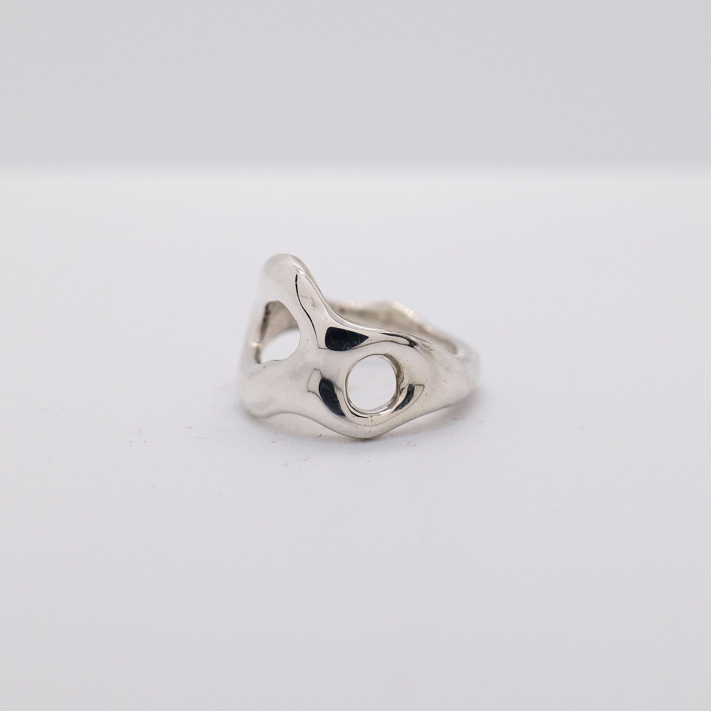 Molten Ring No. 035 - Handmade One of a Kind Ring in Recycled Silver
