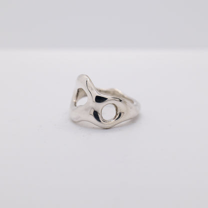 Molten Ring No. 035 - Handmade One of a Kind Ring in Recycled Silver
