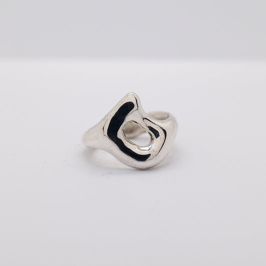 Molten Ring No. 036 - Handmade One of a Kind Ring in Recycled Silver