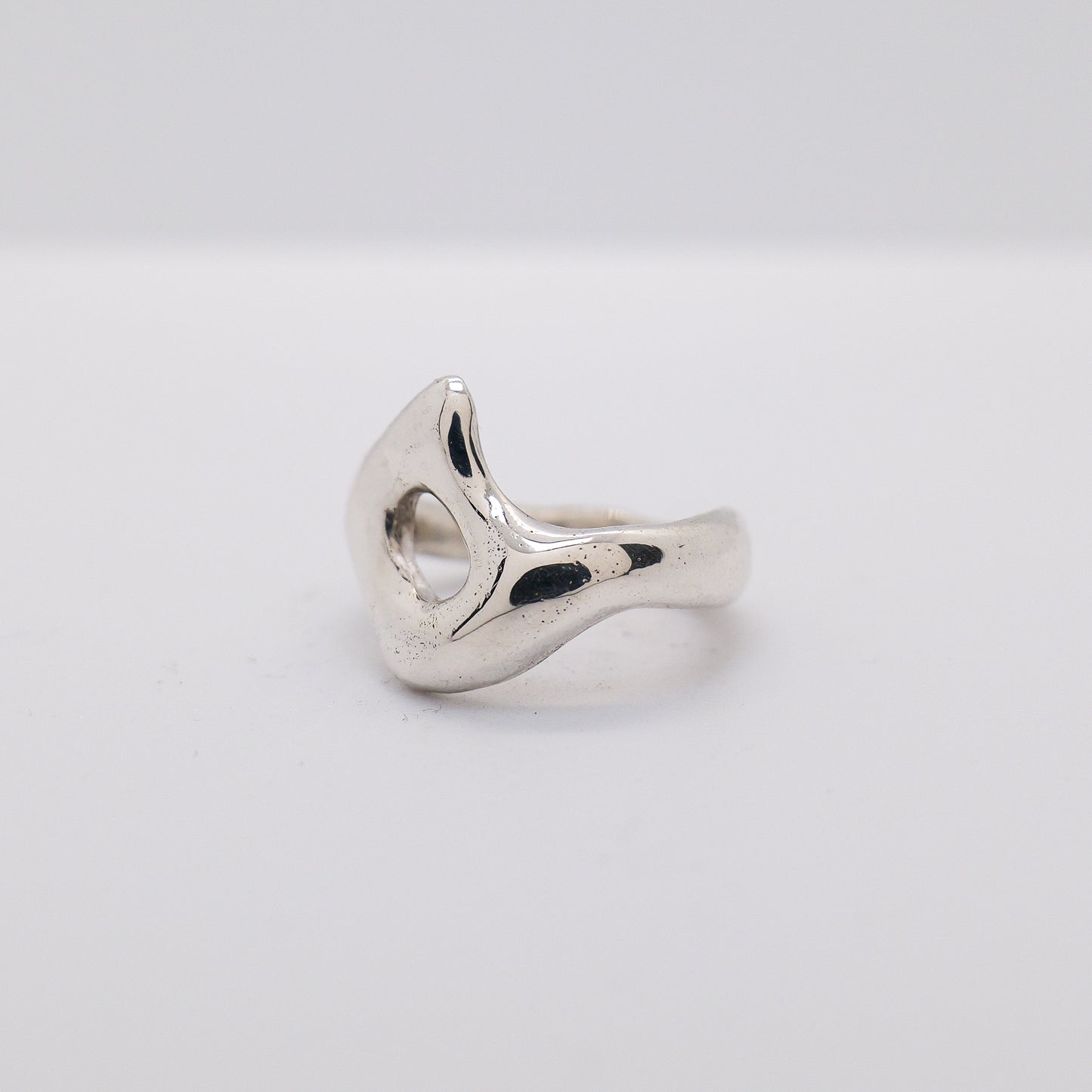 Molten Ring No. 036 - Handmade One of a Kind Ring in Recycled Silver