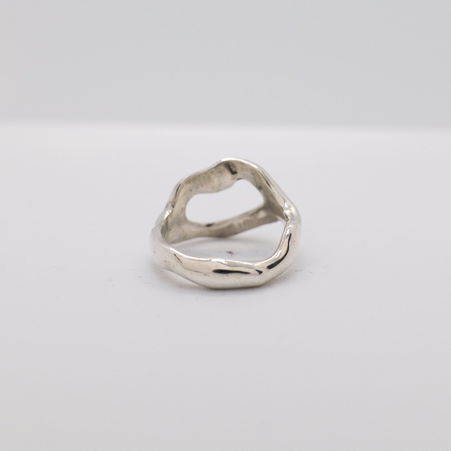 Molten Ring No. 038 - Handmade One of a Kind Ring in Recycled Silver