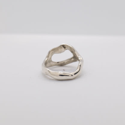 Molten Ring No. 038 - Handmade One of a Kind Ring in Recycled Silver