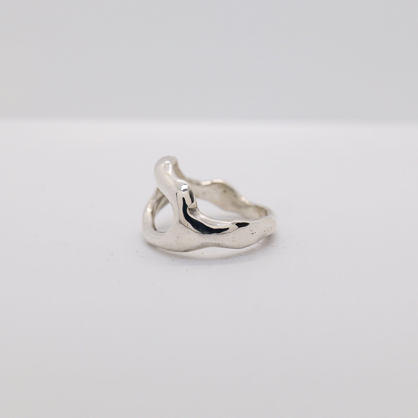 Molten Ring No. 038 - Handmade One of a Kind Ring in Recycled Silver
