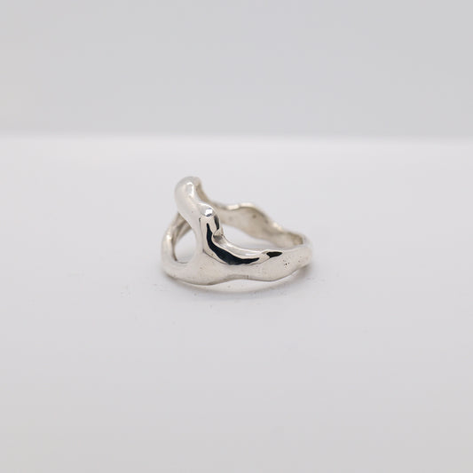 Molten Ring No. 038 - Handmade One of a Kind Ring in Recycled Silver