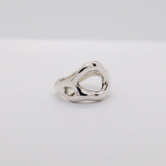 Molten Ring No. 037 - Handmade One of a Kind Ring in Recycled Silver