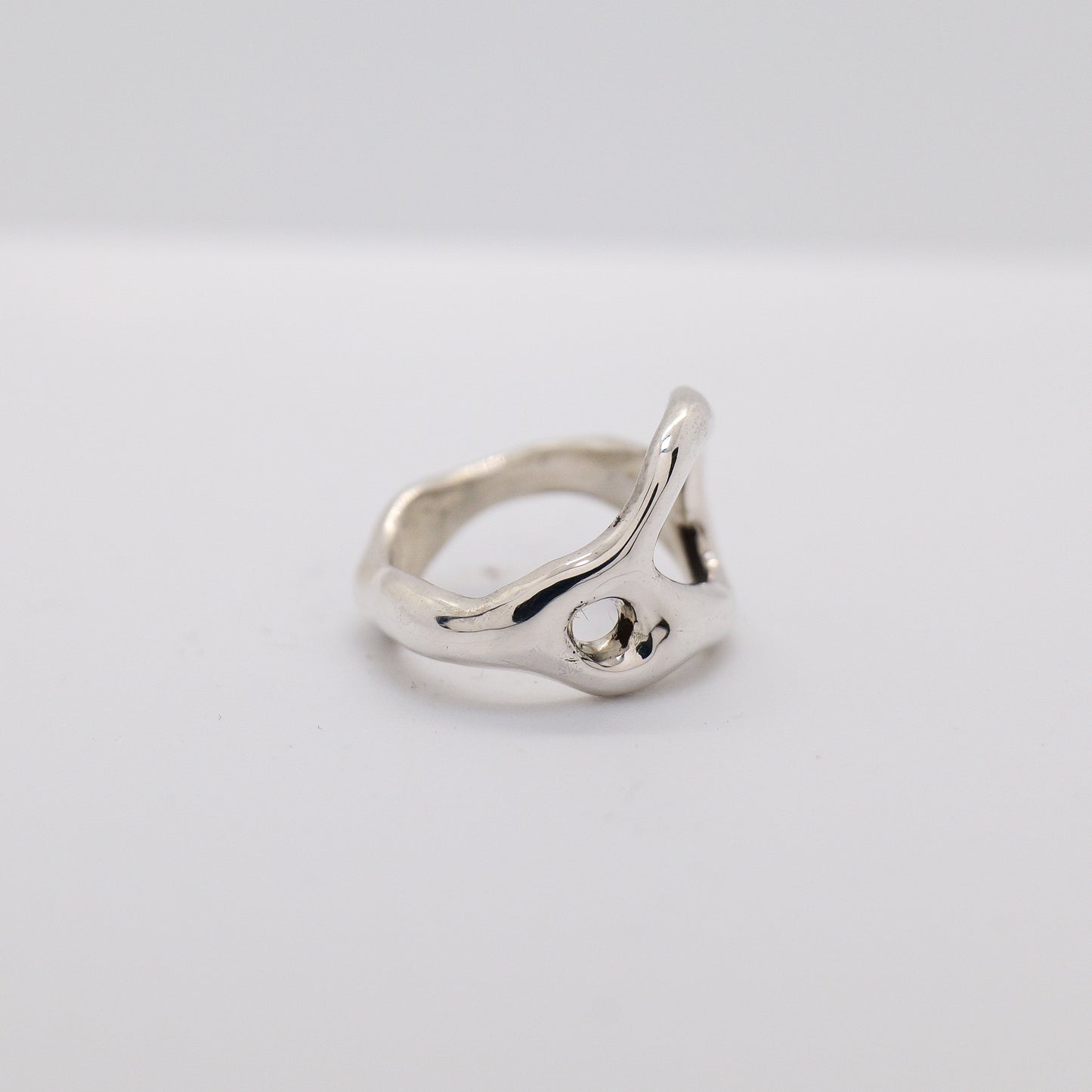 Molten Ring No. 037 - Handmade One of a Kind Ring in Recycled Silver
