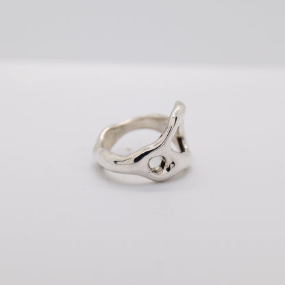 Molten Ring No. 037 - Handmade One of a Kind Ring in Recycled Silver