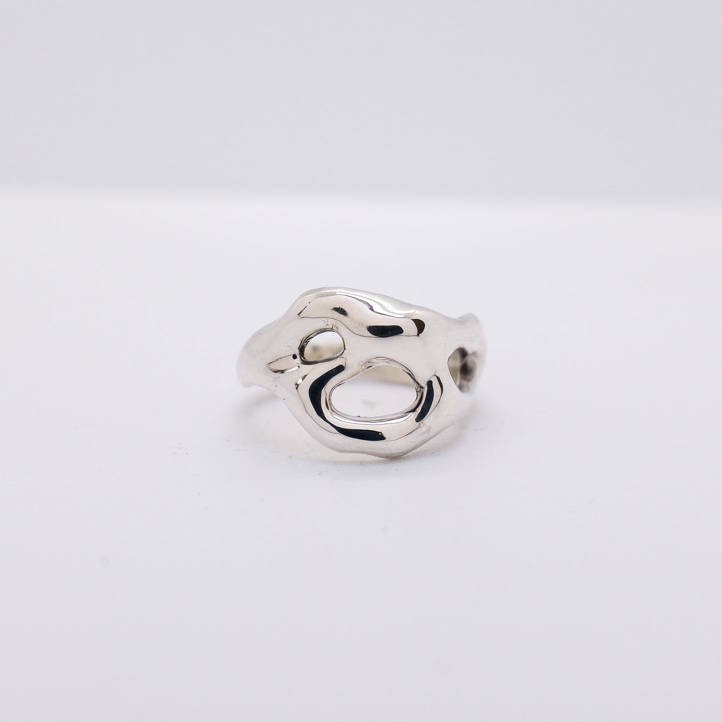 Molten Ring No. 039 - Handmade One of a Kind Ring in Recycled Silver
