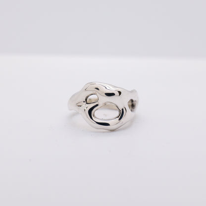 Molten Ring No. 039 - Handmade One of a Kind Ring in Recycled Silver